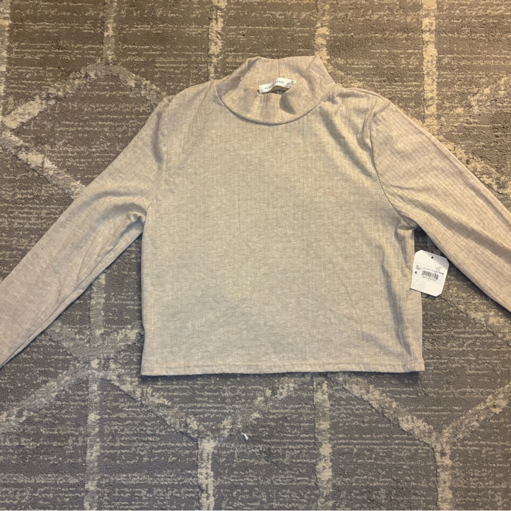 Altar'd State Cream Long Sleeve Top